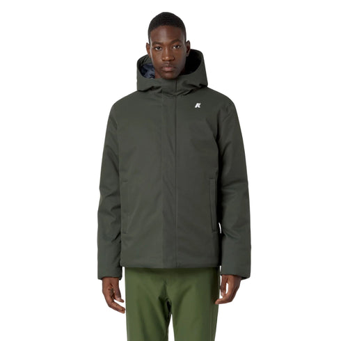 K - Way Giacca imbottita Giubbotto Uomo Jacko Twill Marmotta M A25 - KWAYK8133EW - AL7 - M - Francavilla Moda